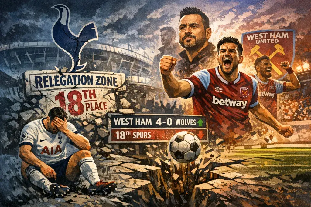 Tottenham's Relegation Crisis Deepens as West Ham Secure a Vital Win