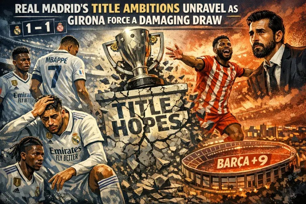 Real Madrid's Title Ambitions Unravel as Girona Force a Damaging Draw